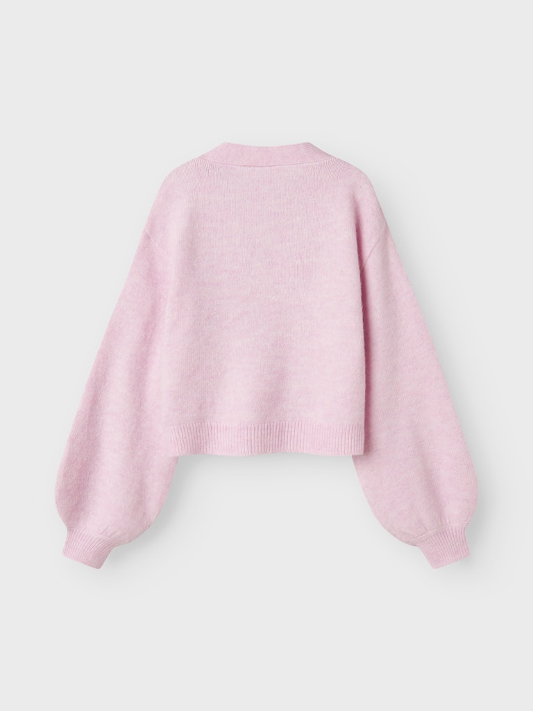 Rosa stickad kofta till tjej. Cardigan, v-ringad till flicka från Nameit.
NKFNINA KNIT CARD
13247049