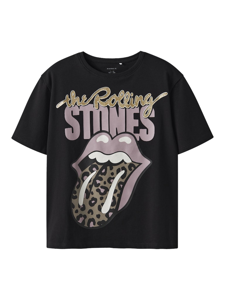 Svart Rolling Stones t-shirt till flicka. Tjej tröja med mun och tunga som bild. 
NKFSUKA ROLLINGS SS NREG TOP BOX UNV
13247137