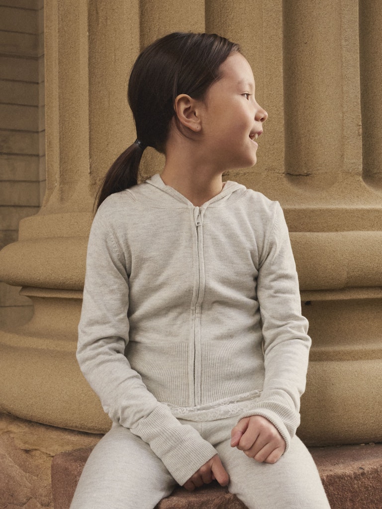 Stickad mjuk cardigan