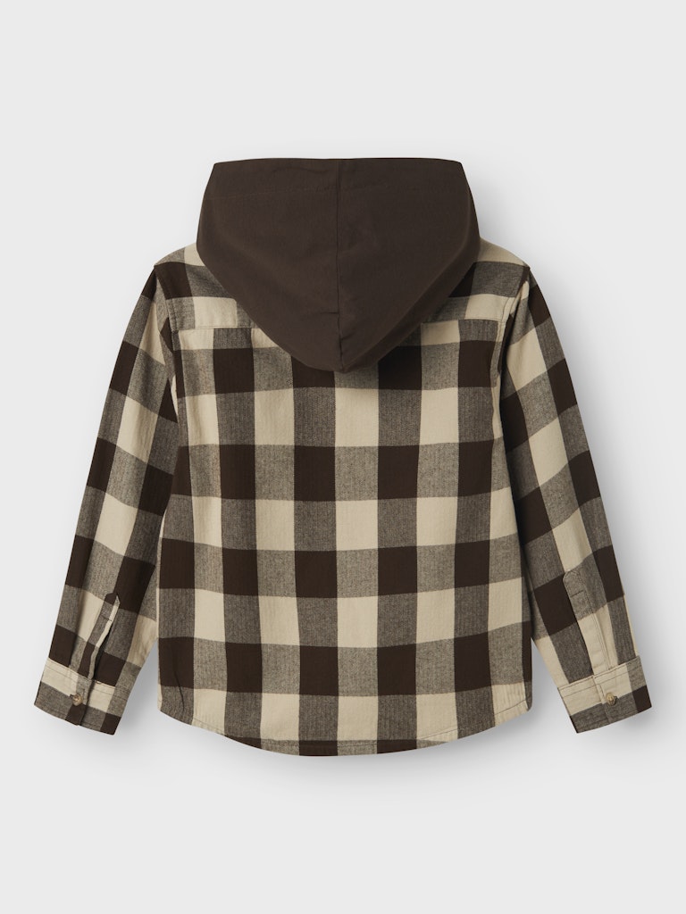Brun rutig overshirt skjorta med luva till pojke. Barn och ungdom flanellskjorta till kille från Nameit.
NKMOLAF LS OVERSHIRT WH
13247217