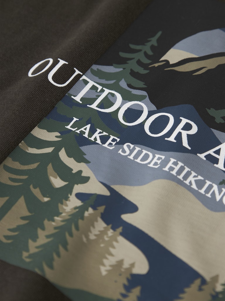 Brun kortärmad t-shirt till pojke. Tröja med snyggt print till kille ungdom. Ekologiska barn kläder från Name it.
NKMORLAN SS NREG TOP BOX
13248044