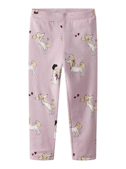 Vändbar rosa leggings till flicka. Barn byxor som är mönstrade på ena sidan och om du vänder dem ut och in blir de enfärgade.
NMFROGIA REVERSIBLE LEGGING
13249132