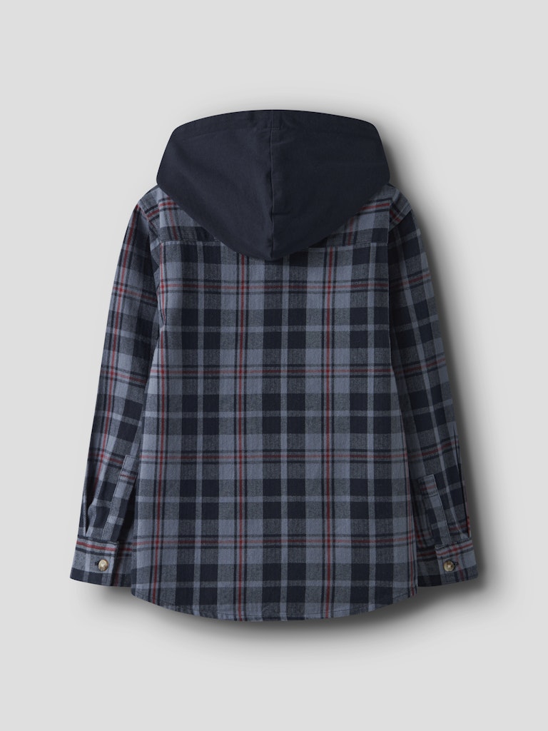 Blå rutig hoodie skjorta i flanell till pojke.  Overshirt till kille barn och ungdom från Nameit.
NKMRUSSEL OVERSHIRT WH
13249419