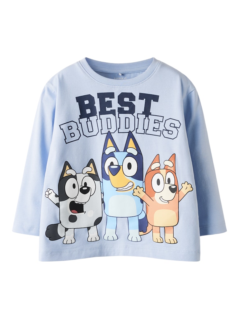 Ljusblå Bluey tröja till pojke. Hundar, bästa vänner långärmad t-shirt från Nameit.
NMMODIN BLUEY LS NREG TOP BOX SKY
13249599
