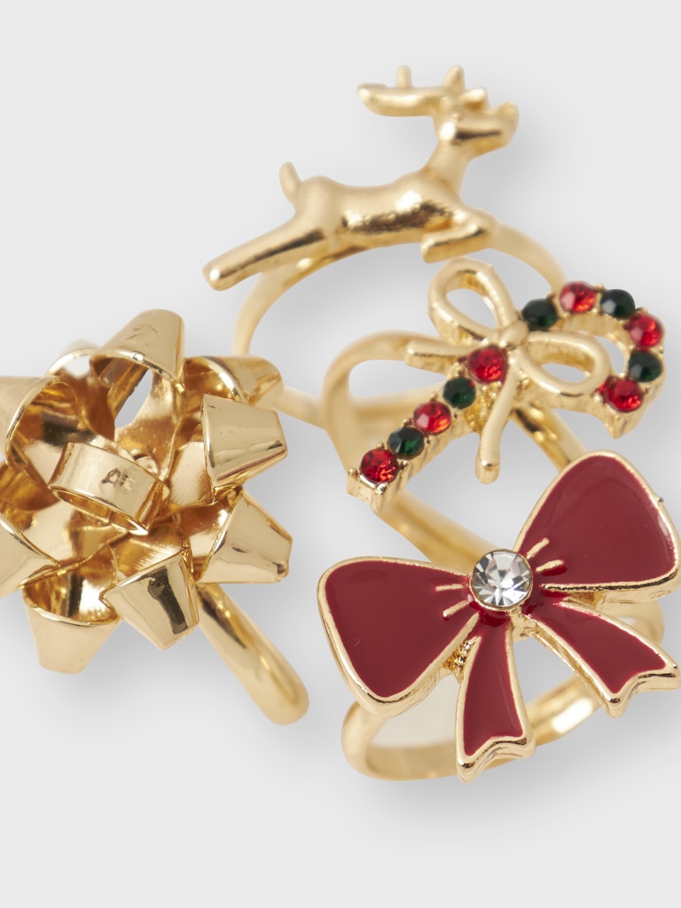 4-pack Ringar Julmotiv