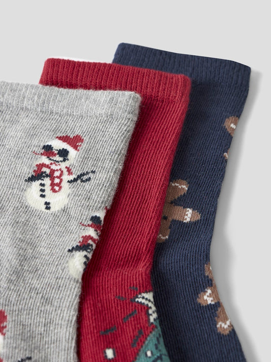 3-pack jul strumpor till barn, flicka och pojke. Julstrumpa med roliga motiv.
NMNRICHRISTMAS 3P SOCK
13234827
