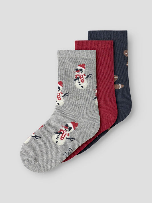 3-pack jul strumpor till barn, flicka och pojke. Julstrumpa med roliga motiv.
NMNRICHRISTMAS 3P SOCK
13234827