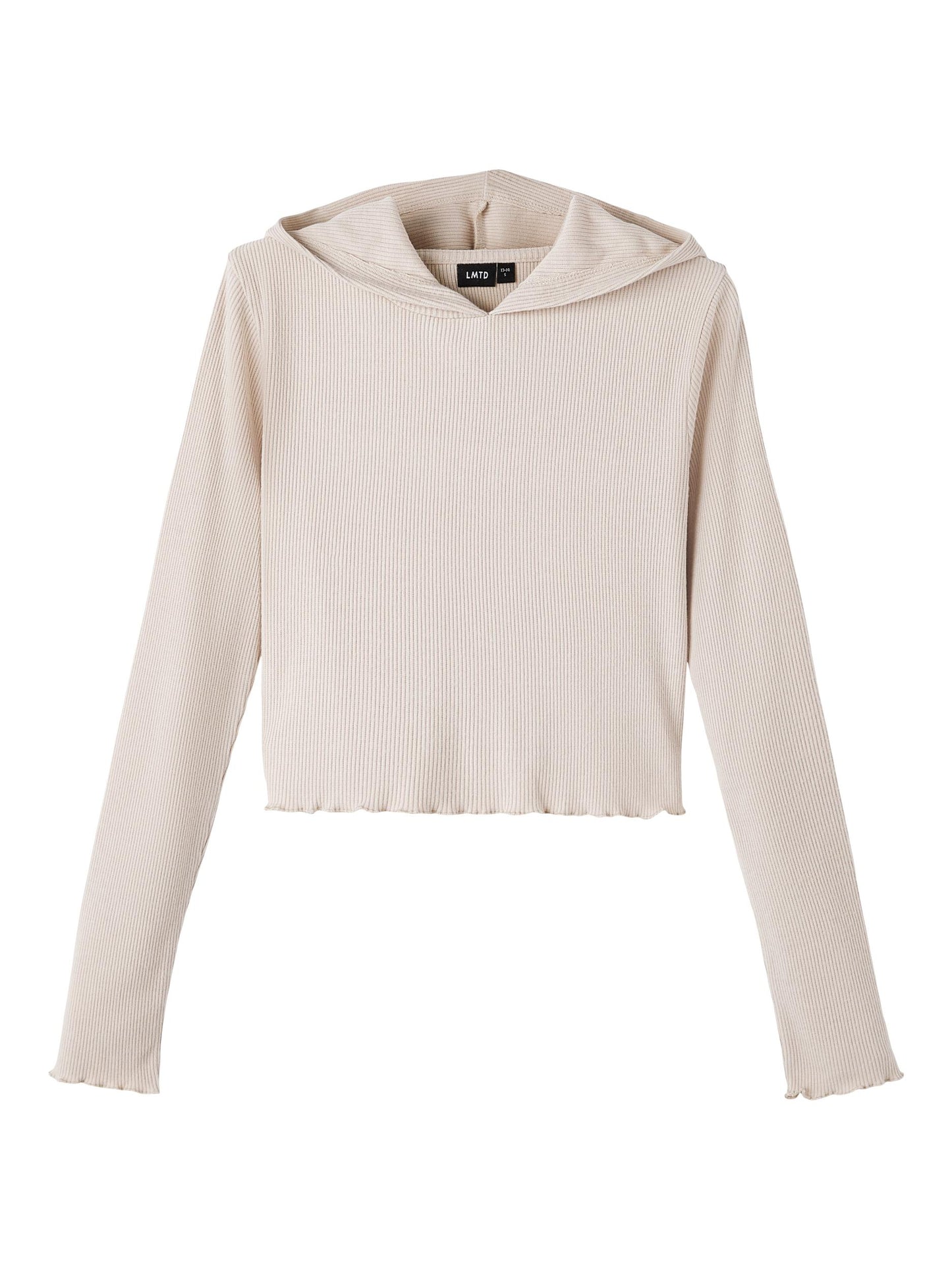 Ribbad topp - hoodie