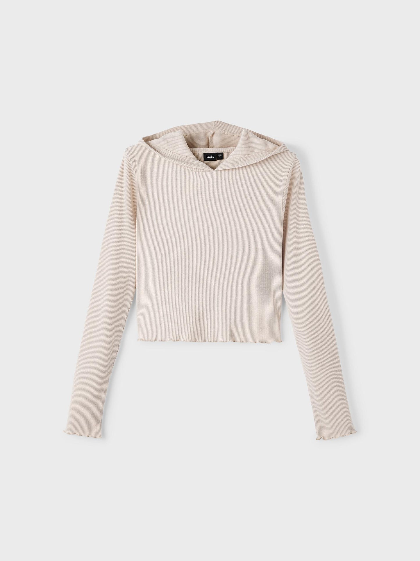 Ribbad topp - hoodie