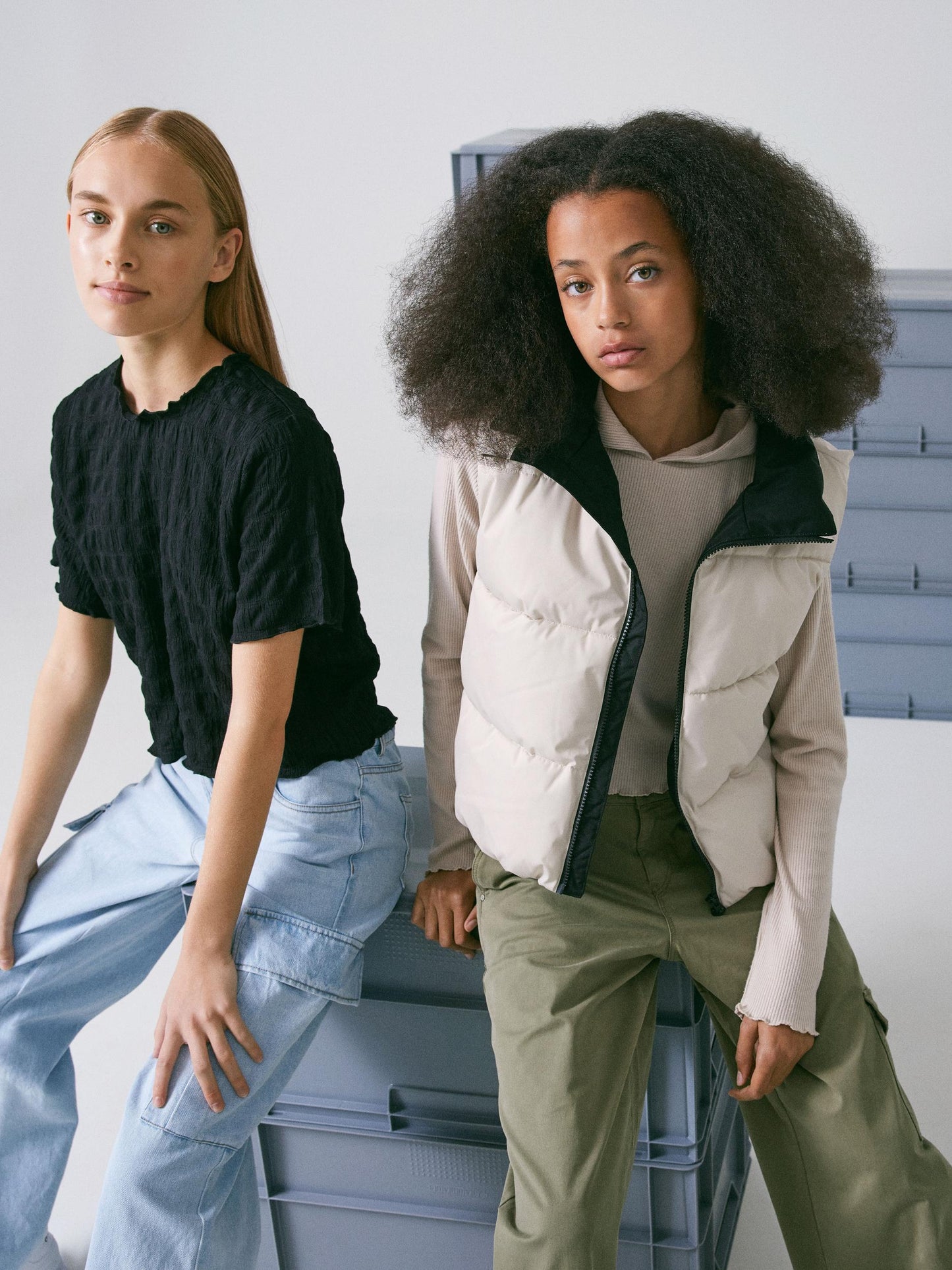 Ribbad topp - hoodie