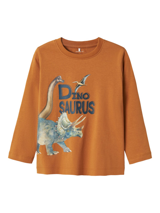 Långärmad dinosaurie t-shirt med fotoprint.