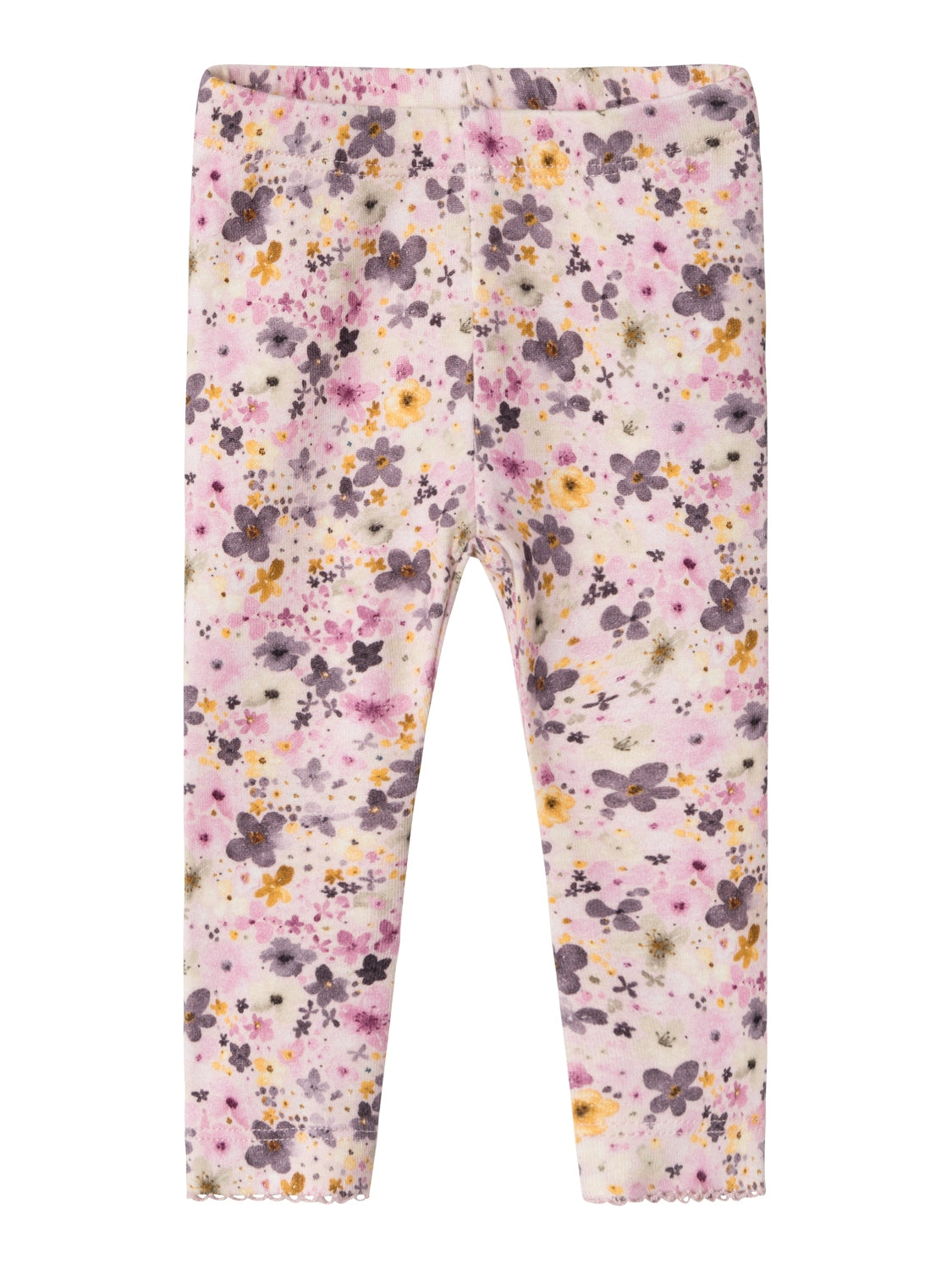 Söt baby legging i mjukaste kvalitet med små små blommor. Modal är så skönt på byxor för din bebis.