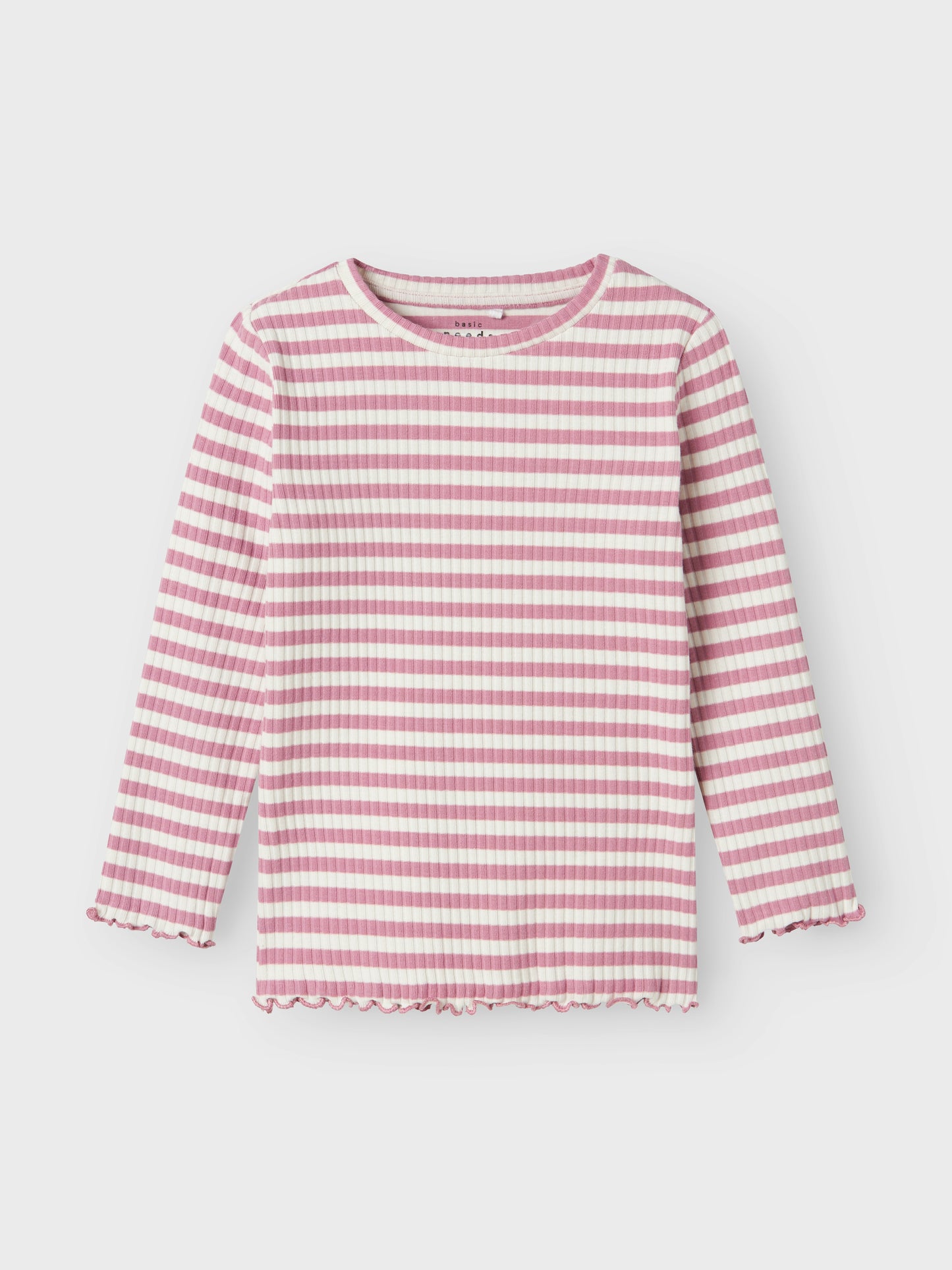 Långärmad randig tröja till flicka i rosa och vitt. Tunn ribbad långärmad t-shirt från Name it.
Produkttyp: Topp
Hals: Rund hals
Ärm: Lång ärm
Extra detaljer : Knappdetalj
Passform: Slim Fit