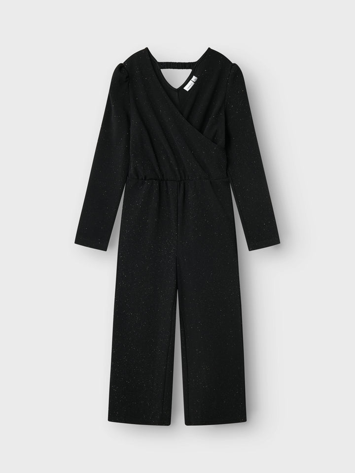 Svart glittrig jumpsuit till flicka. Festlig onepiece till tjej med lång ärm och silverglitter i mjuk, mysig kvalitet.
NKFROKA LS JUMPSUIT
13236194