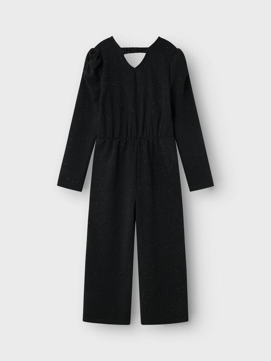 Svart glittrig jumpsuit till flicka. Festlig onepiece till tjej med lång ärm och silverglitter i mjuk, mysig kvalitet.
NKFROKA LS JUMPSUIT
13236194