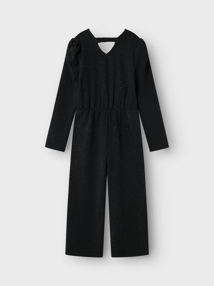 Svart glittrig jumpsuit till flicka. Festlig onepiece till tjej med lång ärm och silverglitter i mjuk, mysig kvalitet.
NKFROKA LS JUMPSUIT
13236194