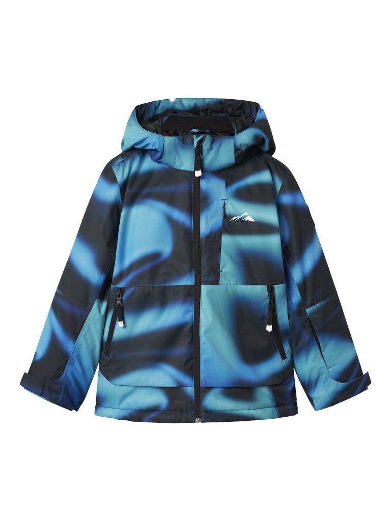 Multi färgad blå svart skid jacka till pojke. Varm och funktionell vinter jacka till kille.
NKNSLOPE10 SKI JACKET AOP FO
13242462