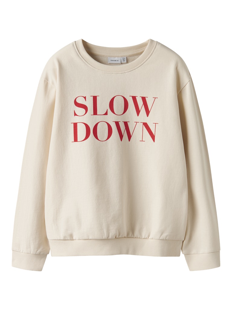 Beige sweat tröja med texten Slowdown till tjej. Långärmad sweatshirt till flicka.
NKFNORIANA LS NREG SWE BRU PB
13244922