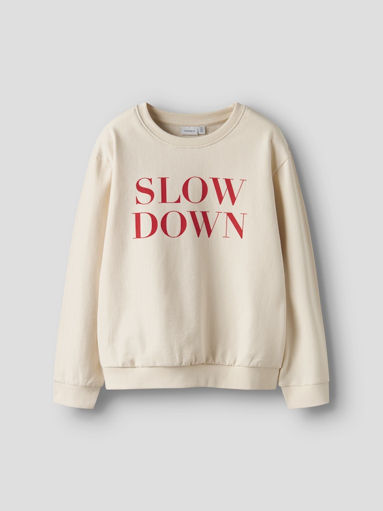 Beige sweat tröja med texten Slowdown till tjej. Långärmad sweatshirt till flicka.
NKFNORIANA LS NREG SWE BRU PB
13244922