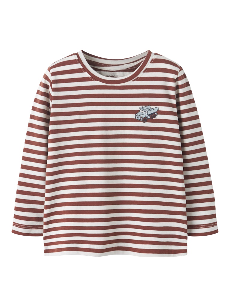 Brun randig tröja med lastbil till pojke.
NMMNITU LS TOP PB
13244926