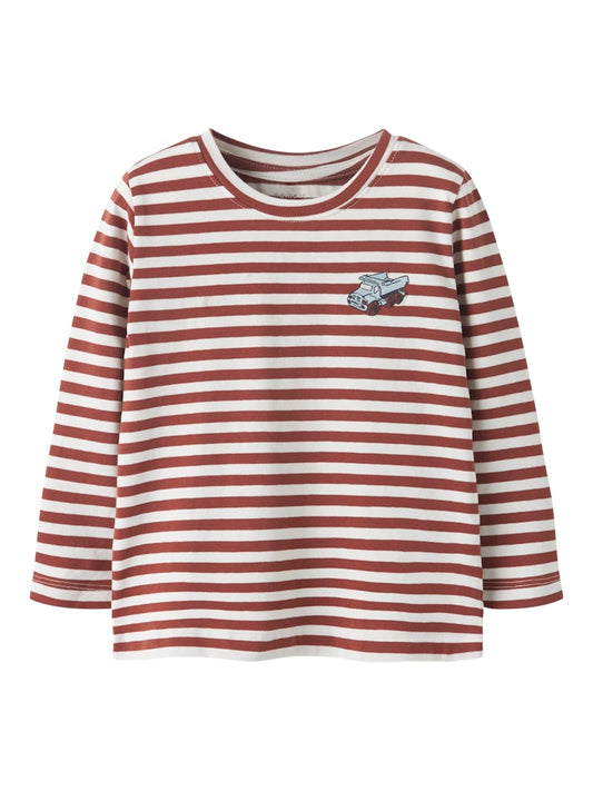 Brun randig tröja med lastbil till pojke.
NMMNITU LS TOP PB
13244926