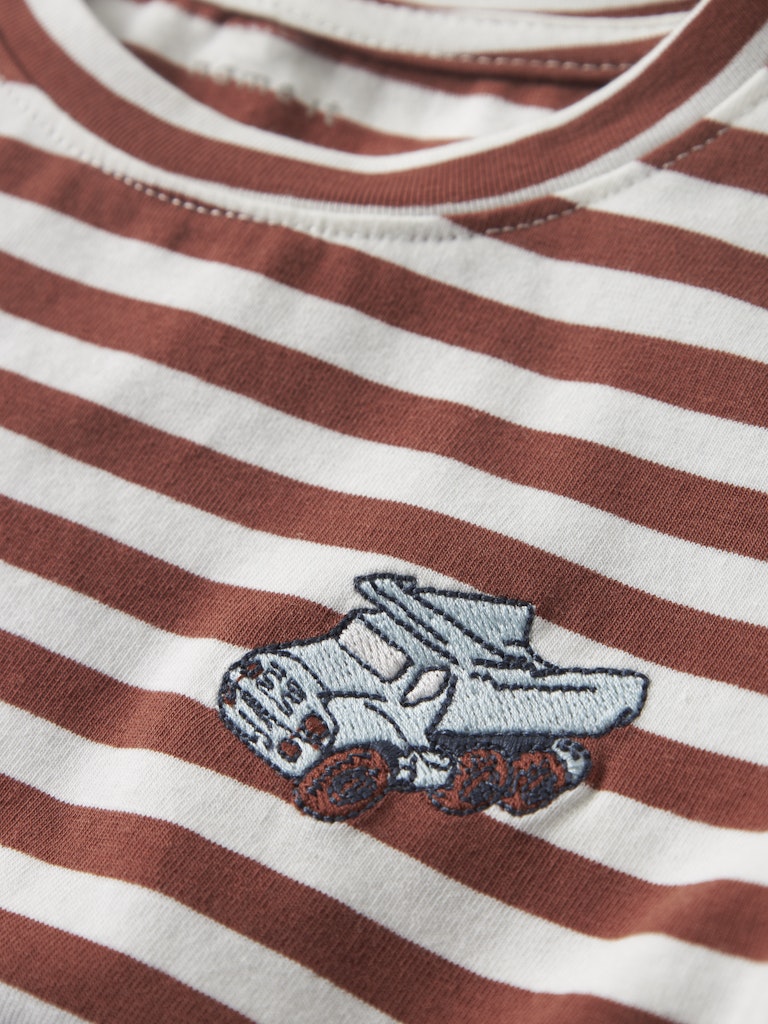 Brun randig tröja med lastbil till pojke.
NMMNITU LS TOP PB
13244926