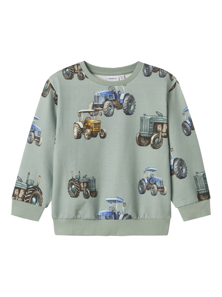 Ljus grön sweat tröja med traktorer till pojke. Ekologiska barnkläder från Name it.
NMMLUDVIG LS NREG SWEAT UNB
13244945