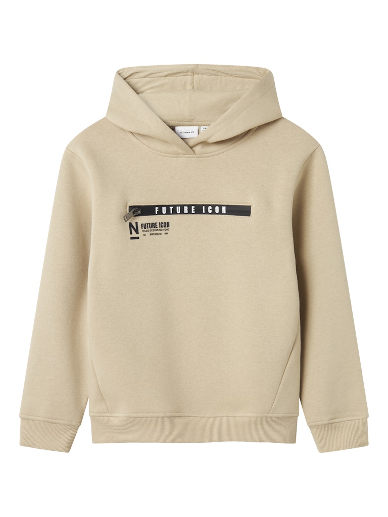 Beige hoodie till kille. Luvtröja i sweatshirt med stor ficka på bröstet.
NKMLEONAS LS NREG SWEAT WH BRU
13245479