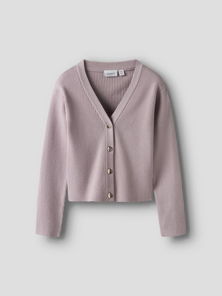 Rosa fin stickad kofta till flicka. Tjej cardigan i enkel klassisk modell som passar till både vardag och fest.
NKFLARENLISE XSL LS KNIT CARD
13245597