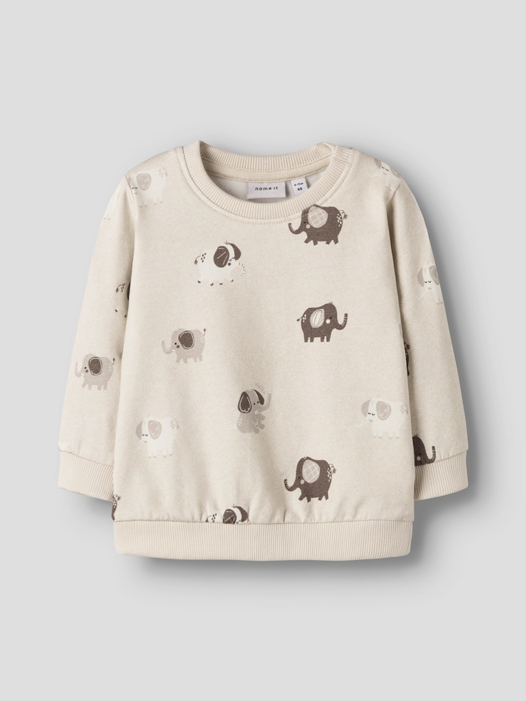 Beige baby tröja i sweat till bebis flicka och pojke. Ekologiska babykläder från Nameit.
NBNOHAPI LS SWEAT BRU
13246738