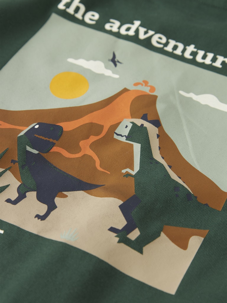 Grön långärmad tröja till pojke. Dinosaurie t-shirt i ekologisk bomull från Name it.
NMMNATHAN LS NREG TOP BOX
13246593