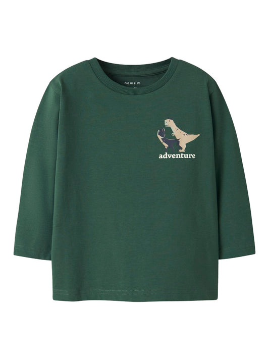 Grön långärmad tröja till pojke. Dinosaurie t-shirt i ekologisk bomull från Name it.
NMMNATHAN LS NREG TOP BOX
13246593