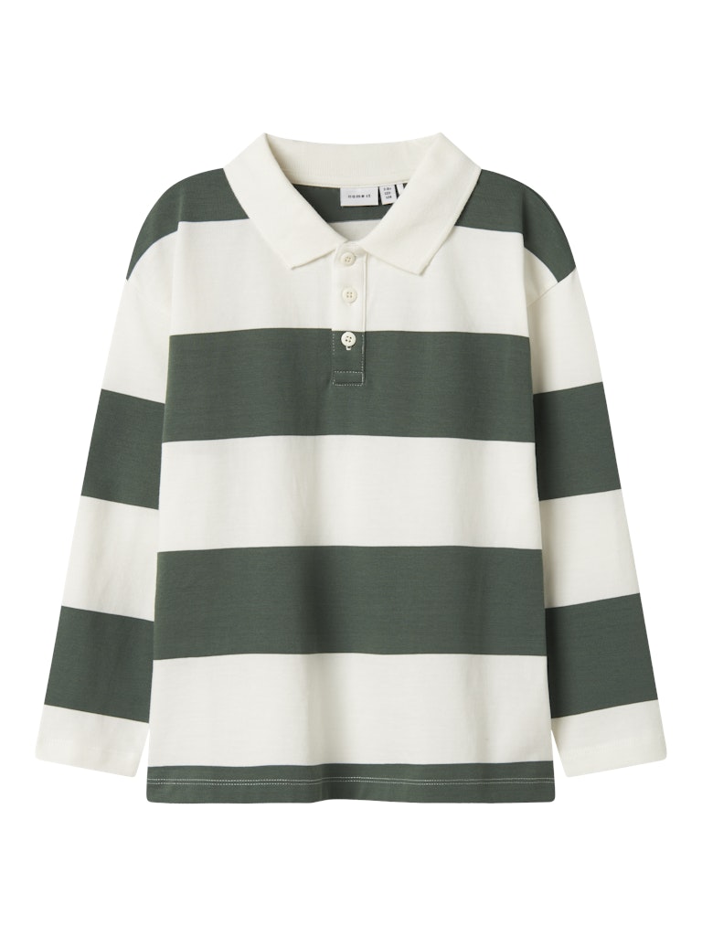 Vit och grön randig pike tröja till pojke. Piké tröja i ekologisk bomull till kille.
NKMNUTIVA LS RLX POLO
13247365