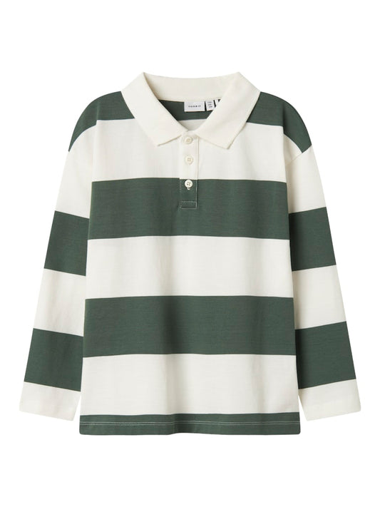 Vit och grön randig pike tröja till pojke. Piké tröja i ekologisk bomull till kille.
NKMNUTIVA LS RLX POLO
13247365