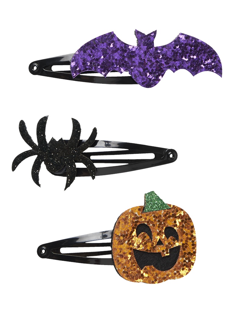 Glitter hårspännen i Halloween tema i form av pumpa, spindel och fladdermus.
NKFSCARY 3P HAIRCLIP
13247692