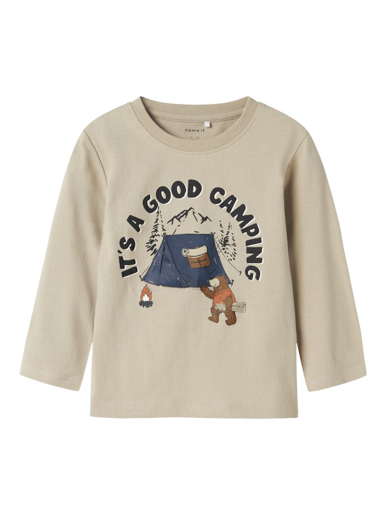 Beige björn tröja med gullig djur som campar. Långärmad t-shirt till pojke.
NMMOLEN LS NREG TOP BOX
13247871