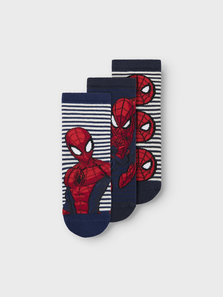 3-pack Spiderman strumpor till pojke. Spindelmannen med olika motiv på varje strumpor.
NMMADUS SPIDER 3P SOCK MAR
13248160