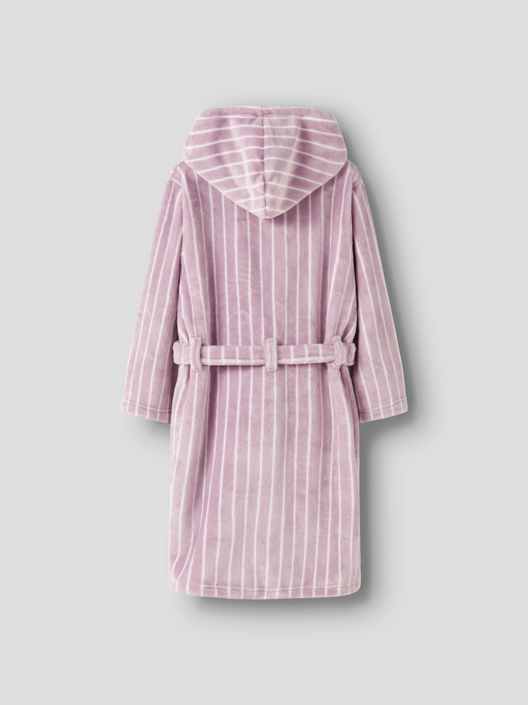 Randig Morgonrock Fleece