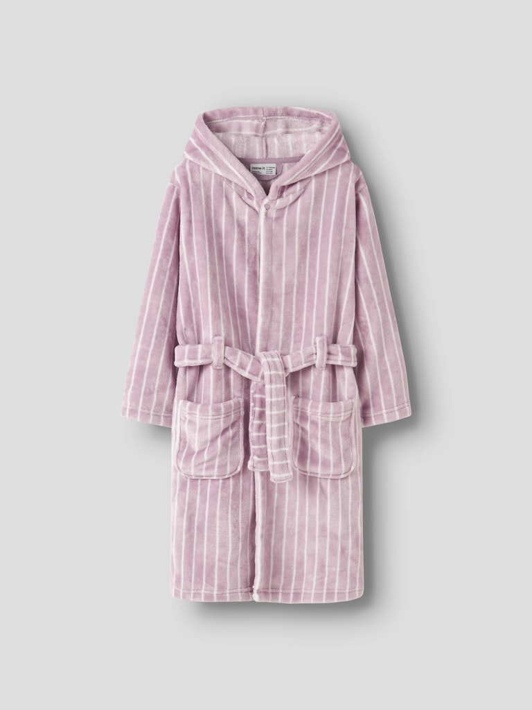 Randig Morgonrock Fleece