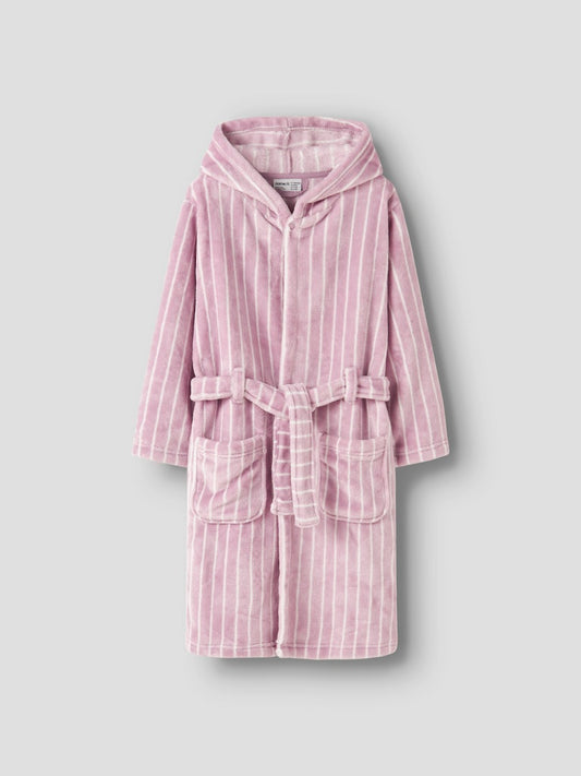 Randig Morgonrock Fleece
