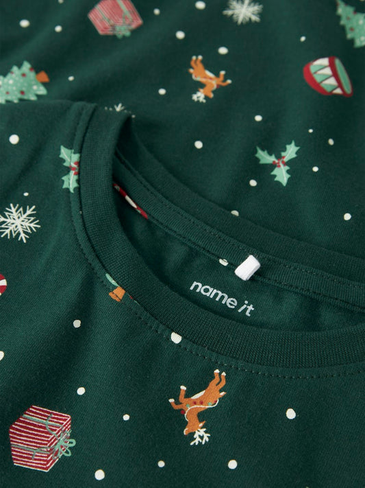 Grön jul pyjams till pojke och flicka. Julig pyjamas med jul motiv till tjej och kille.
NKNVISMAS LS NIGHTSET
13234977
