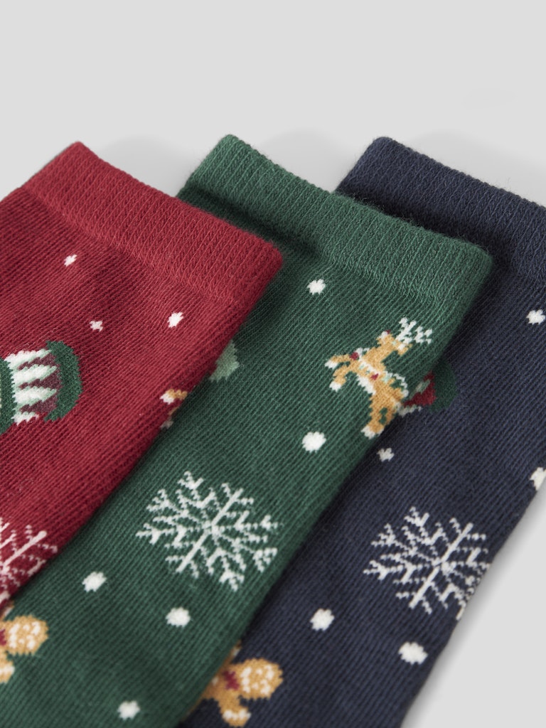 Roliga fina strumpor med jul motiv. Julstrumpa till flicka och pojke med polkagrisar, pepparkakor, julgranar mm till tjej och kille.
NKNVISMAS 3P SOCK
13250755