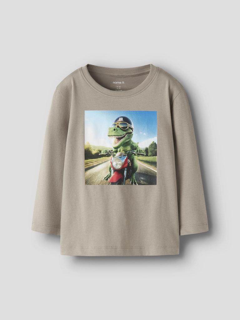 Långärmad t-shirt till pojke. Dino tröja eller kanske krokodil på vespa. Barnkläder från Name it.
NMMVOTO LS NREG TOP
13238400