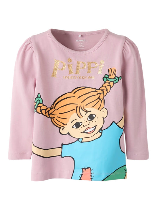 Rosa långärmad tröja med Pippi Långstrump på. Lekfull topp till flicka.
NMFSOLMA PIPPI LS TOP SKY
13254861