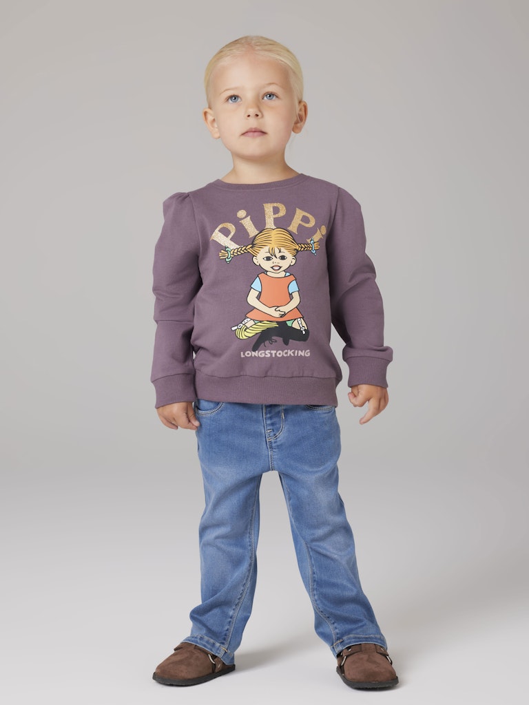 Lila Pippi Långstrump sweat tröja till flicka. Härlig långärmad tröja med stort Pippi print på framsidan.
NMFSOVEJ PIPPI SWEAT BRU SKY
13254865