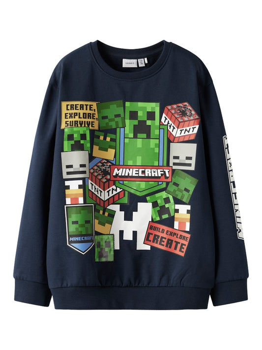 Minecraft tröja i sweatshirt till kille. Name it gör så fina licence tryck från Minecraft till kille.
NKMNEVEN MINECRAFT NREG SWEAT BRU BFU
13249601