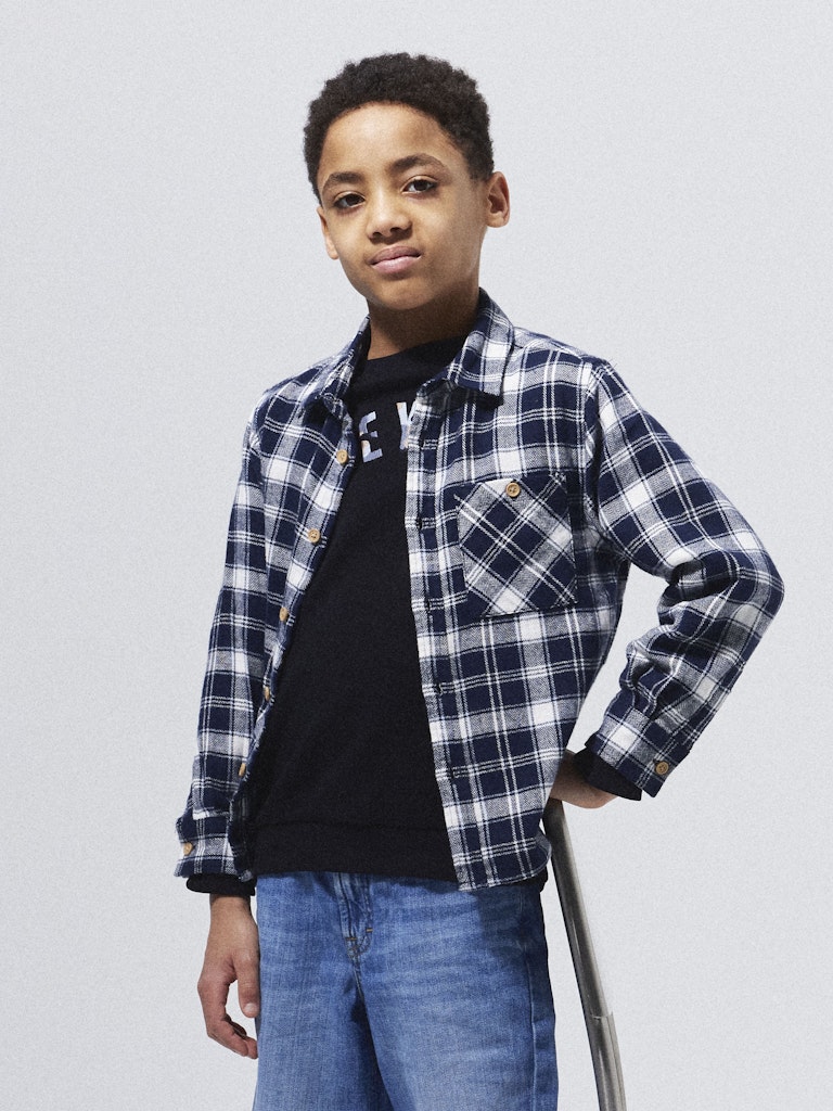 Blå rutig skjorta till pojke. Snygg flanellskjorta till kille barn och ungdom.
NKMSUNDA LS NREG SHIRT
13250464