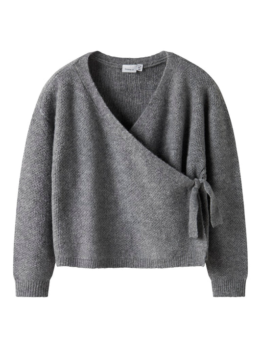 Grå stickad omlott tröja till tjej. Mysig tröja från Nameit.
NKFSANIE LS KNIT
13250477