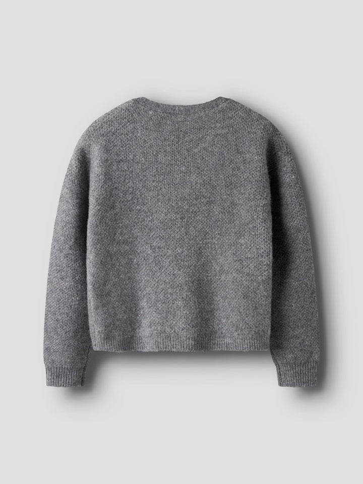 Grå stickad omlott tröja till tjej. Mysig tröja från Nameit.
NKFSANIE LS KNIT
13250477