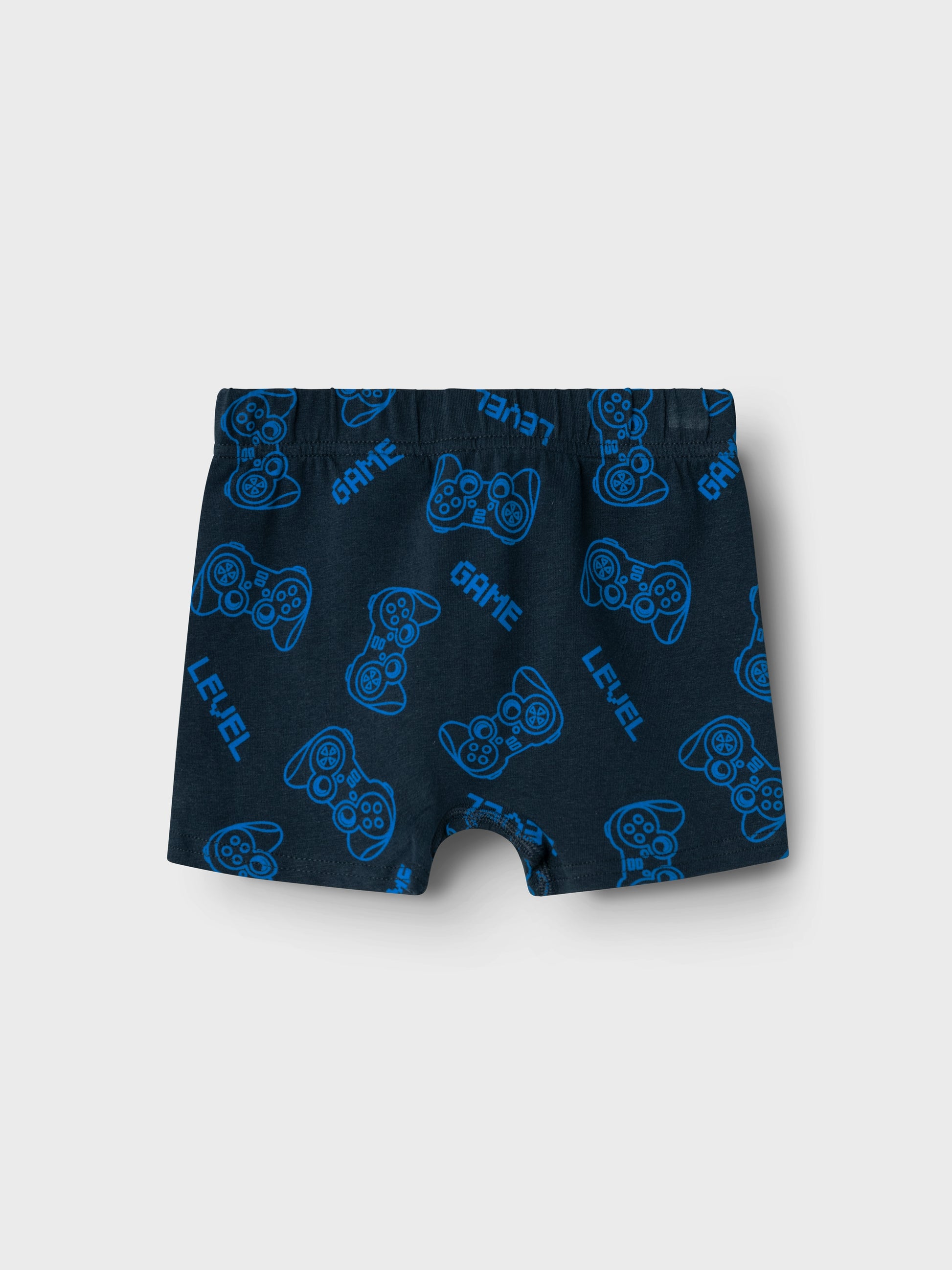 Kalsonger till barn med gaming motiv. Mörkt blå boxershorts till barn.